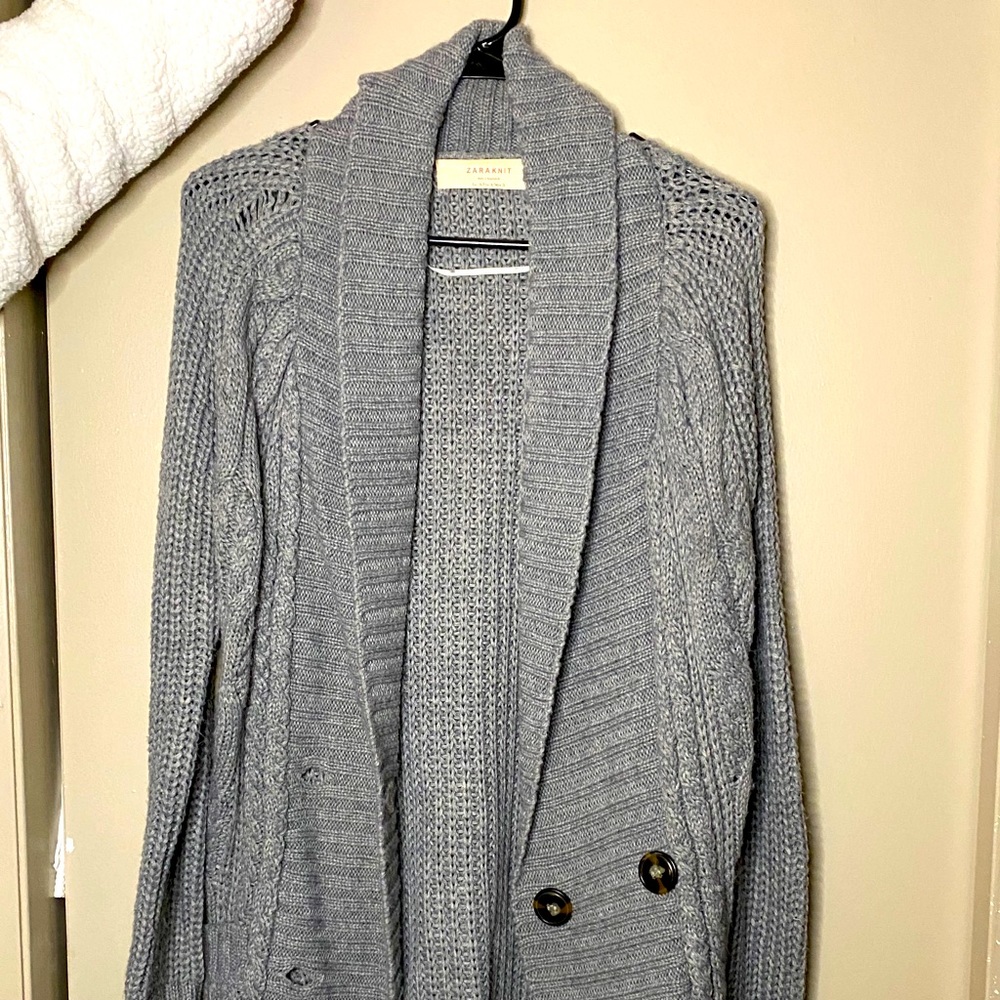 Zara Knit Gray Cardigan